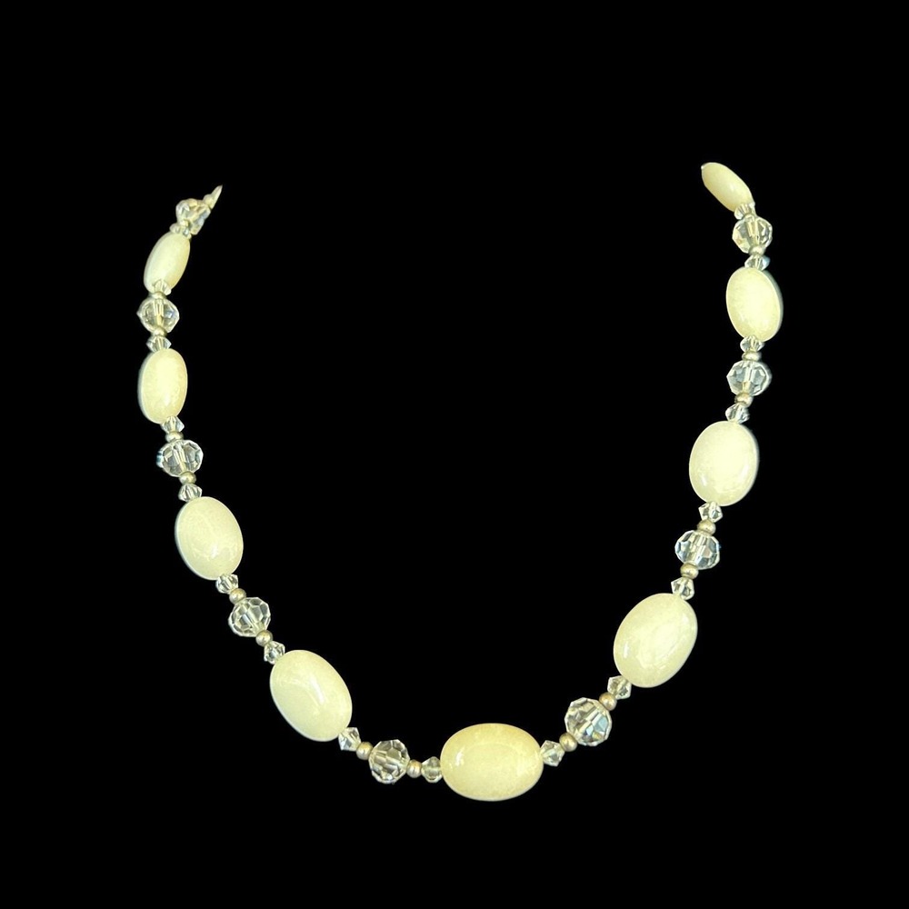 Vintage Stone And Crystal Necklace